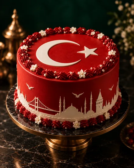 Türkiye Pasta im Flaggen-Design